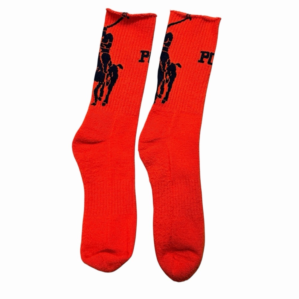 Polo Ralph Lauren Big Pony Crew Socks Red Navy One Size Adult